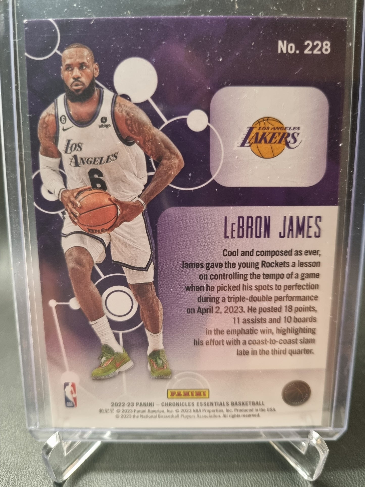 2022-23 Panini Chronicles Essentials #228 Lebron James Essentials Asia