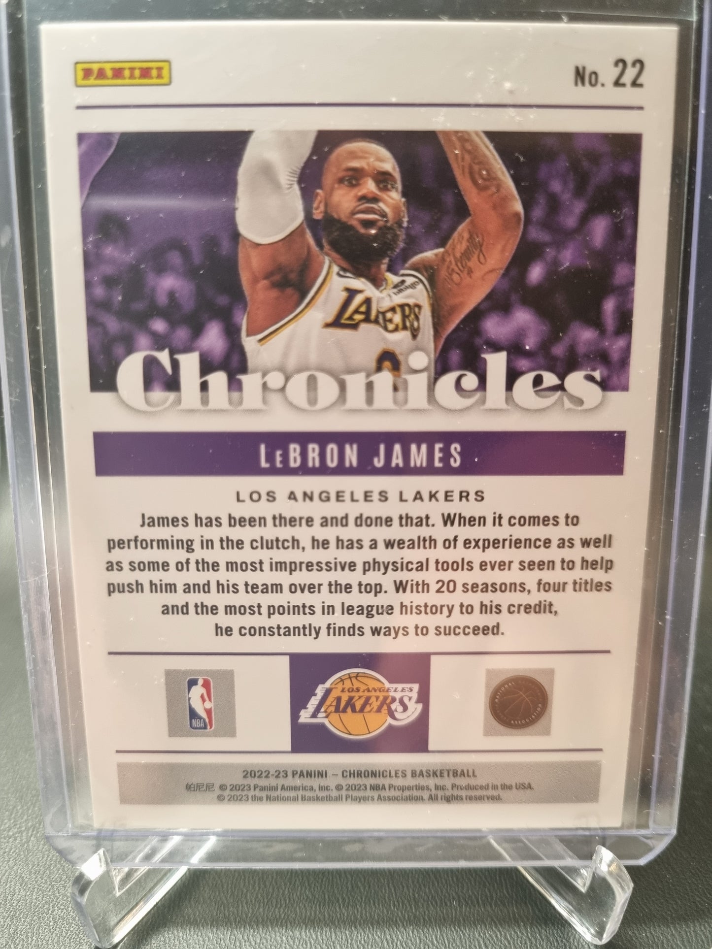 2022-23 Panini Chronicles #22 Lebron James