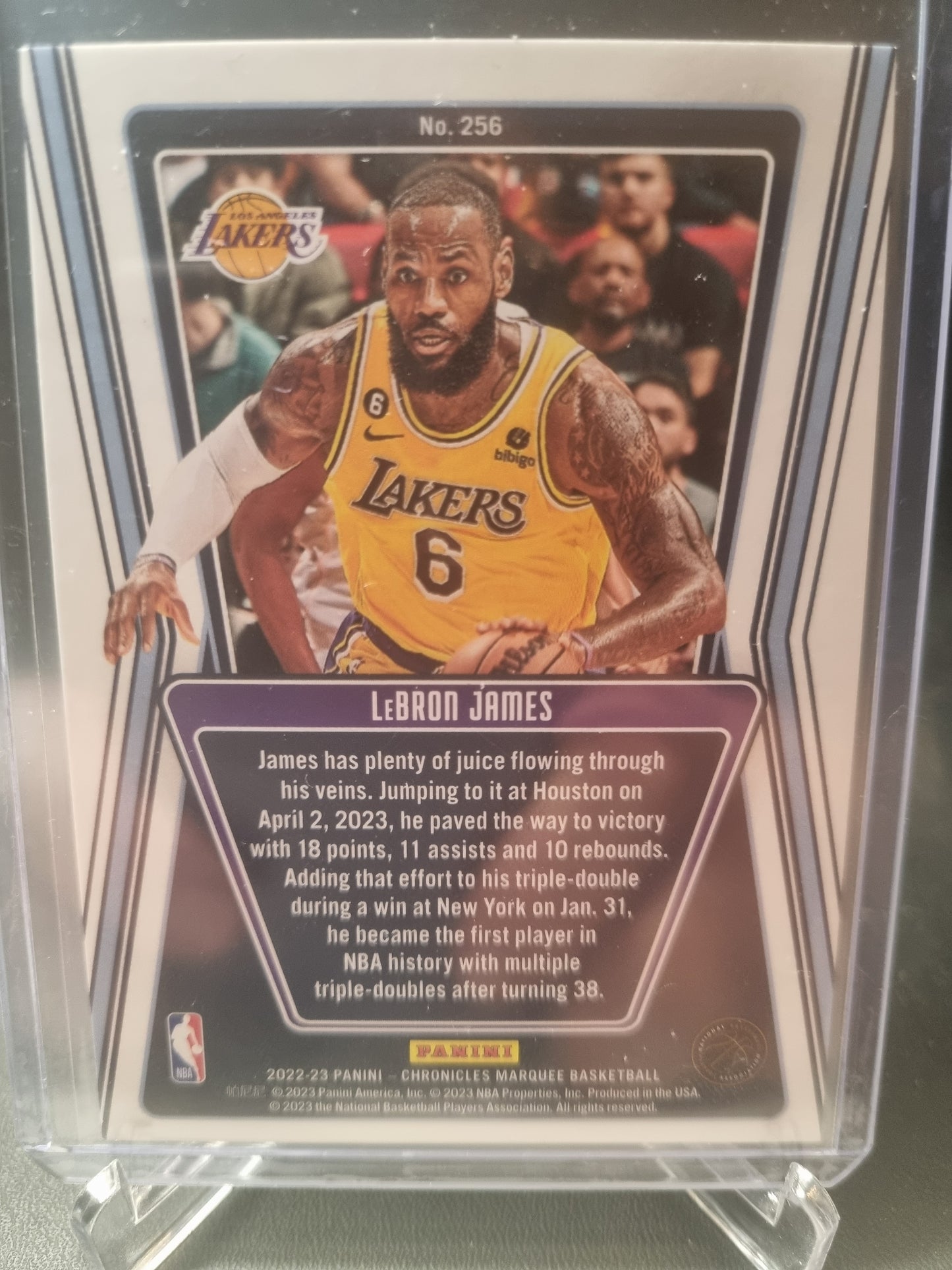 2022-23 Panini Chronicles Marquee #256 Lebron James Marquee Asia