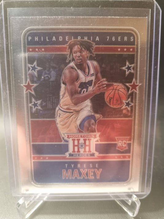 2020-21 Panini Chronicles #547 Tyrese Maxey Rookie Card Home Town Heroes