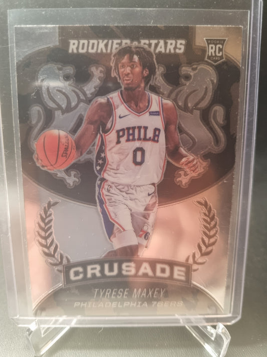 2020-21 Panini Chronicles #526 Tyrese Maxey Rookie Card Rookies And Stars Crusade