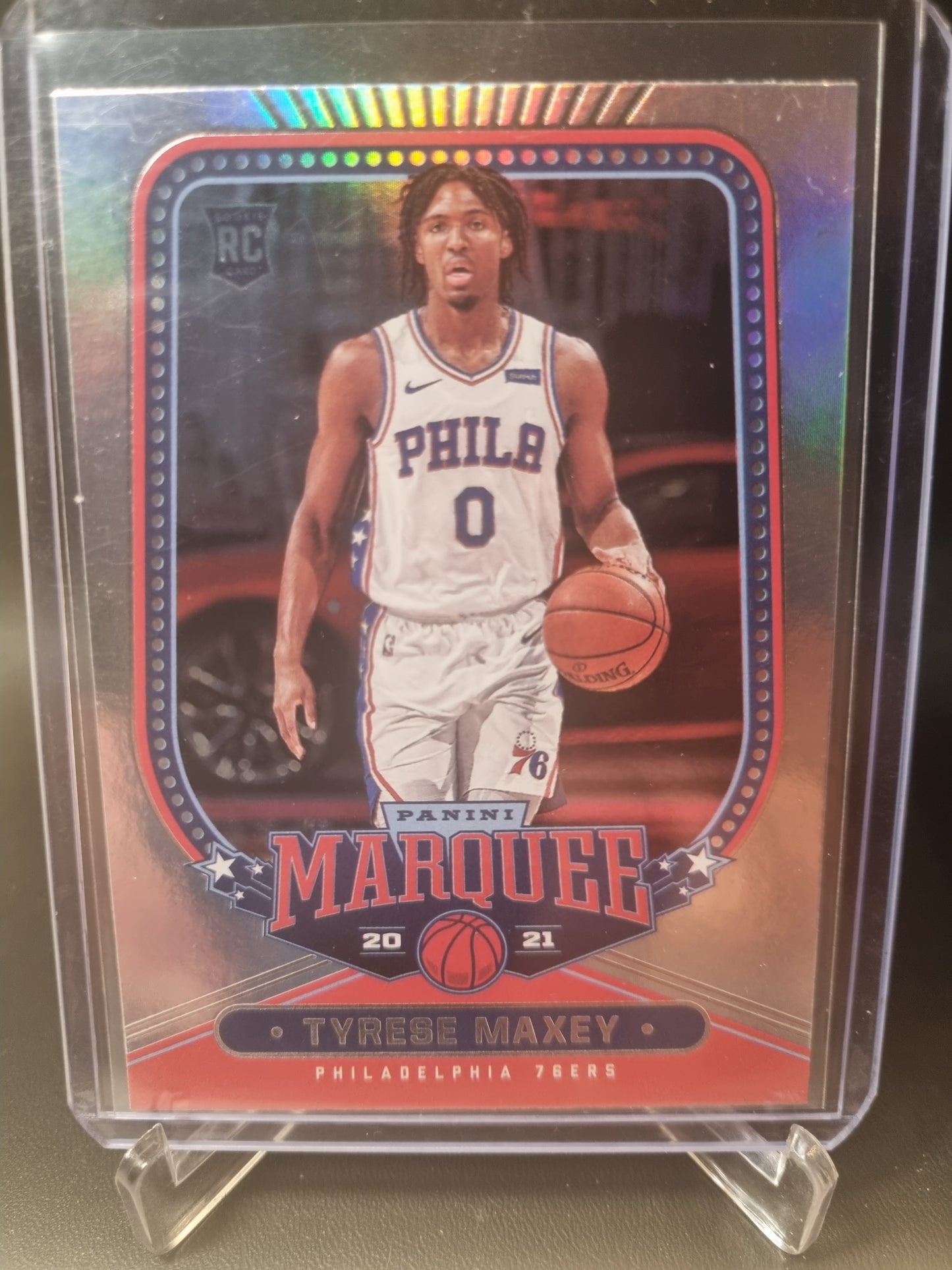 2020-21 Panini Chronicles #260 Tyrese Maxey Rookie Card Marquee