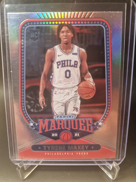 2020-21 Panini Chronicles #260 Tyrese Maxey Rookie Card Marquee