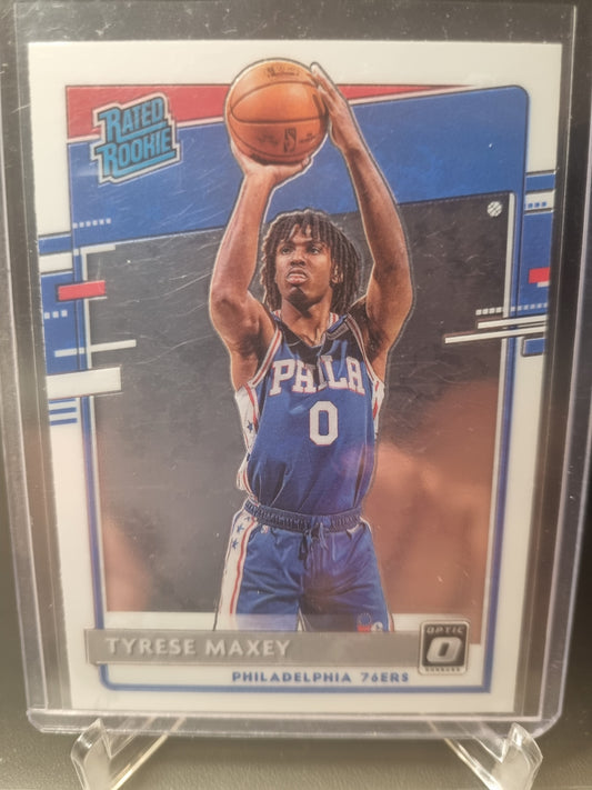 2020-21 Panini Donruss Optic #171 Tyrese Maxey Rookie Card Rated Rookie