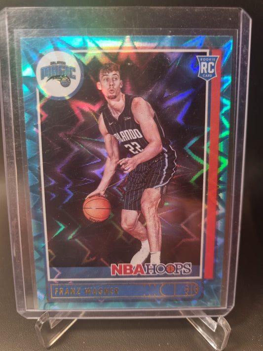 2021-22 Panini Hoops #235 Franz Wagner Rookie Card Teal Explosion