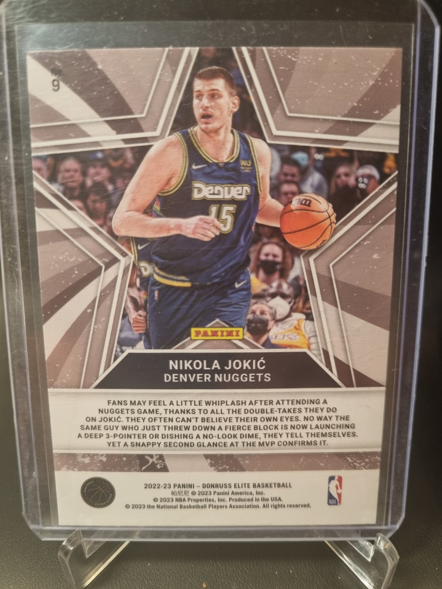 2022-23 Panini Donruss Elite #9 Nikola Jokic Star Status