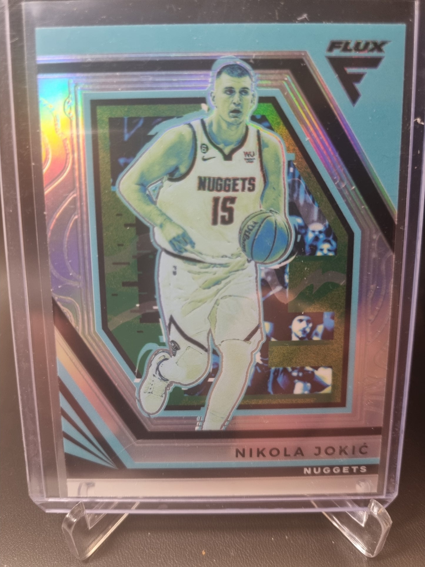 2022-23 Panini Flux #55 Nikola Jokic Silver Prizm