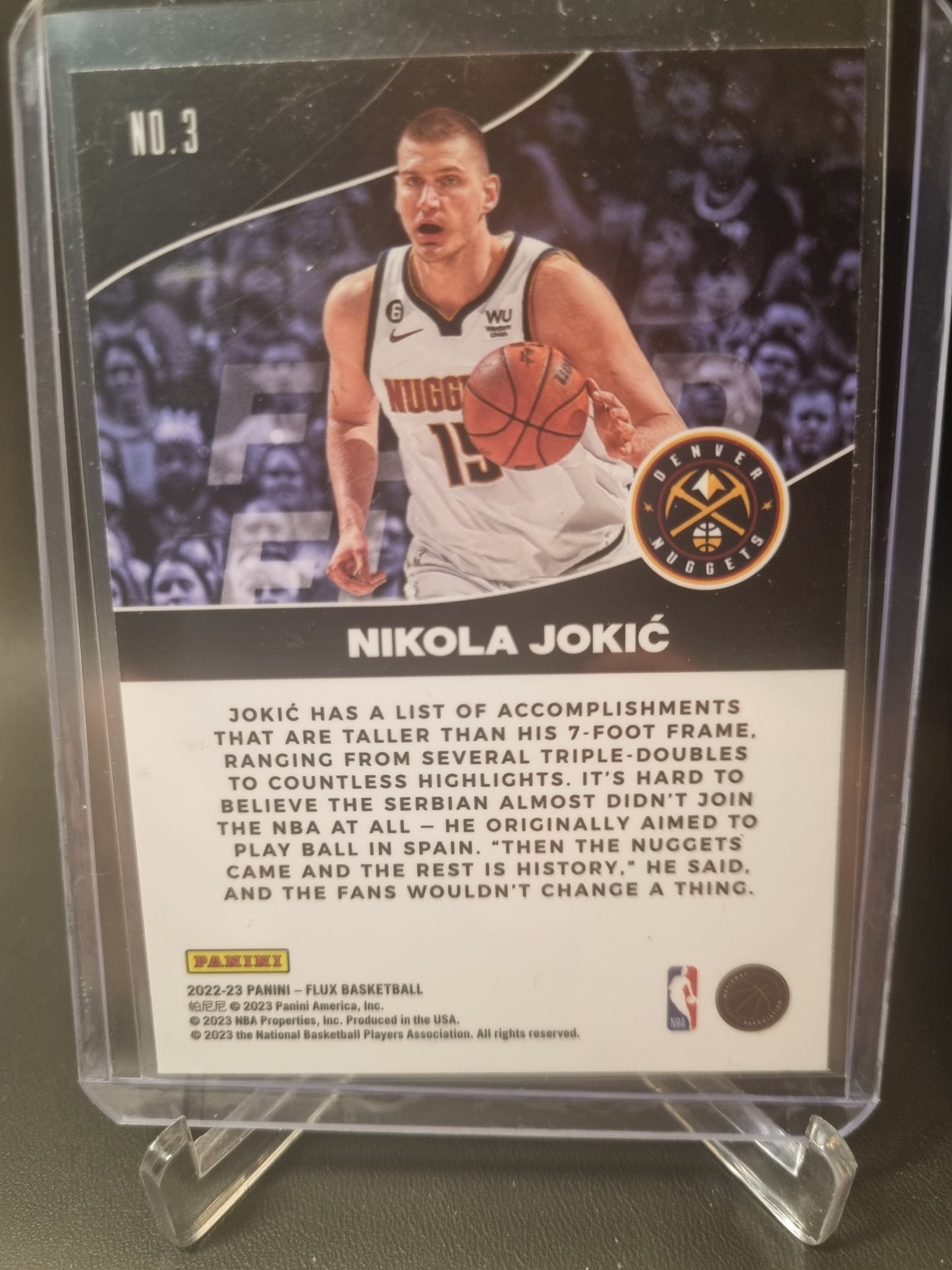 2022-23 Panini Flux #3 Nikola Jokic Fluid