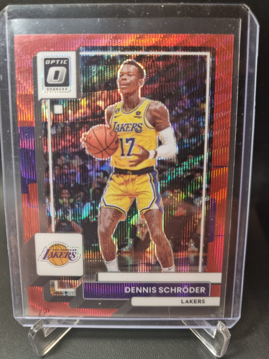 2022-23 Panini Donruss Optic #111 Dennis Schroder Red Prizm