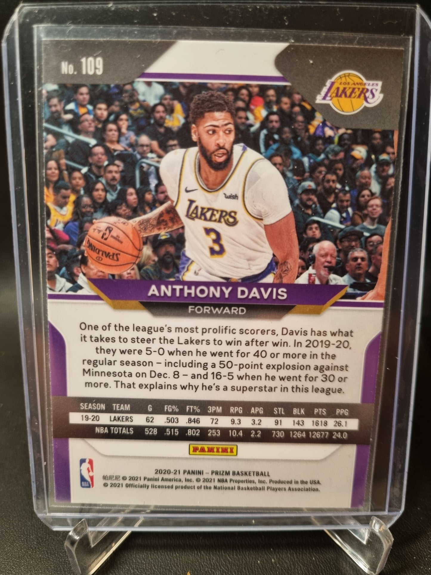 2020-21 Panini Prizm #109 Anthony Davis