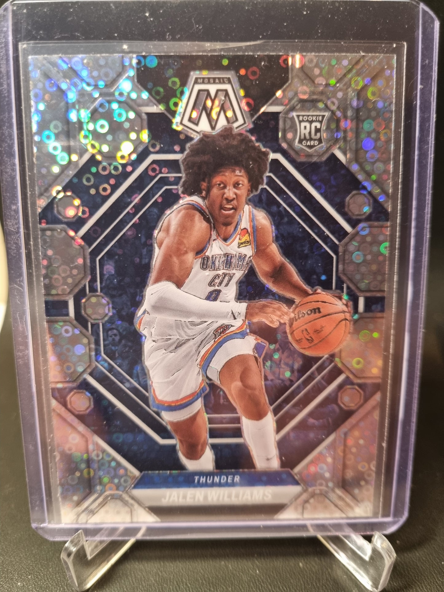 2022-23 Panini Mosaic #217 Jalen Williams Rookie Card Fastbreak Disco Prizm