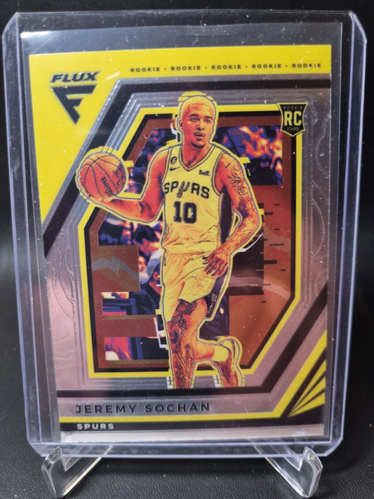 2022-23 Panini Flux #205 Jeremy Sochan Rookie Card