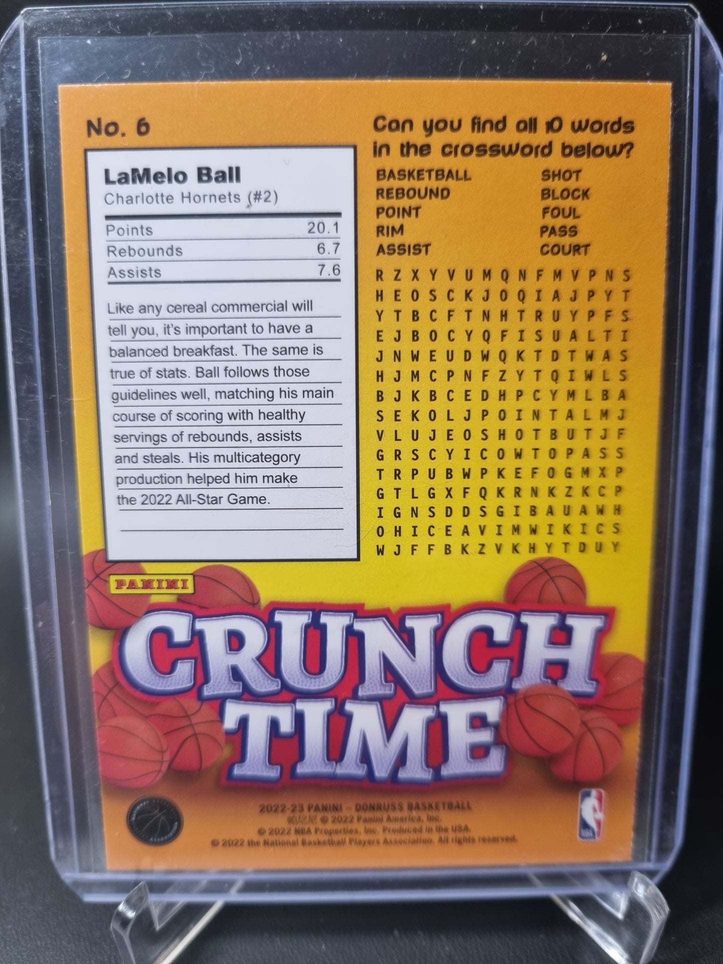 2022-23 Panini Donruss #6 LaMelo Ball Crunch Time