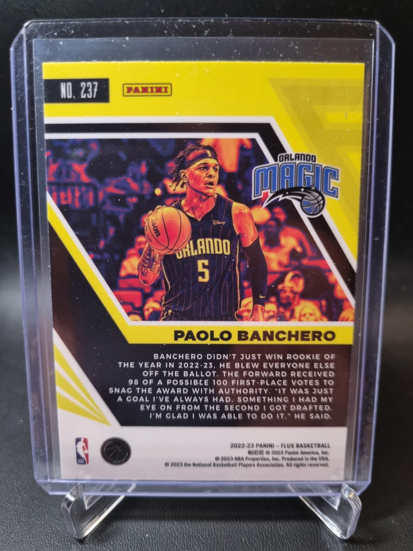 2022-23 Panini Flux #237 Paolo Banchero Rookie Card