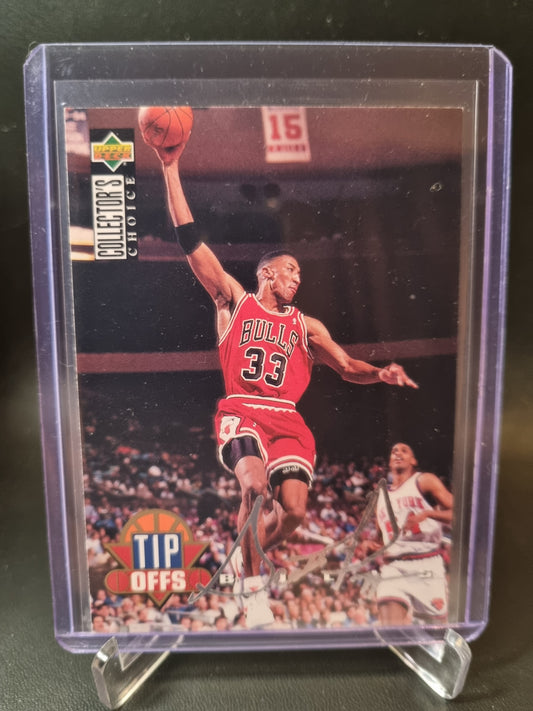 1994 Upper Deck #169 Scottie Pippen Tip Offs Silver Signature