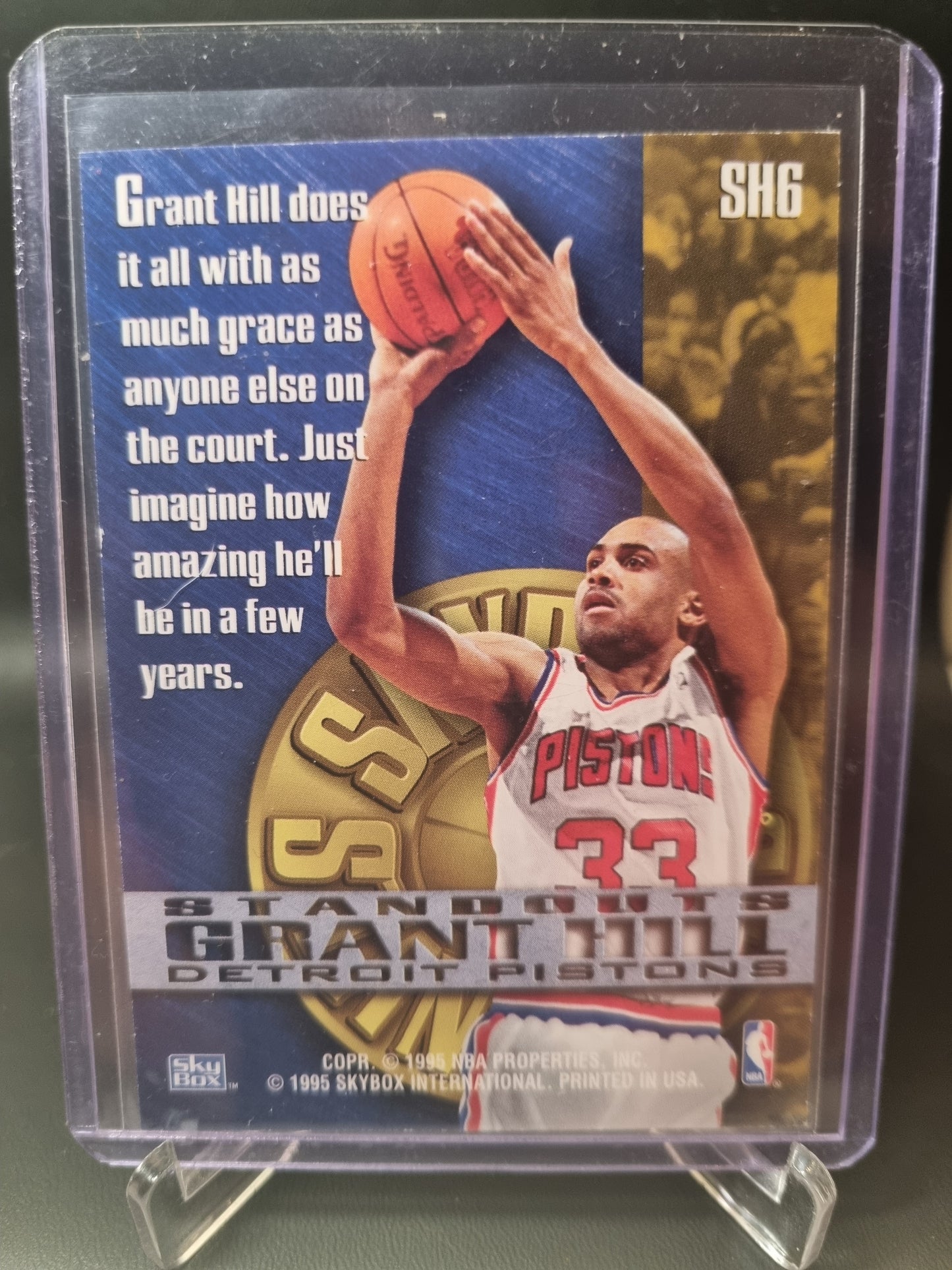 1995 Skybox #SH6 Grant Hill Rookie Card Stand Outs