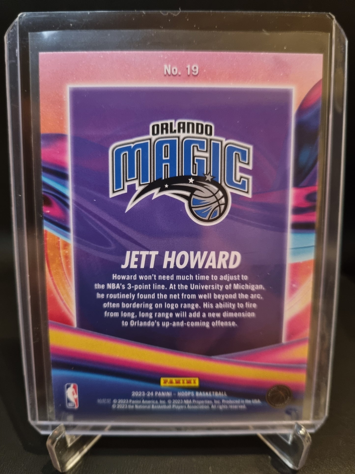 2023-24 Panini Hoops #19 Jett Howard Rookie Card Anti Gravity