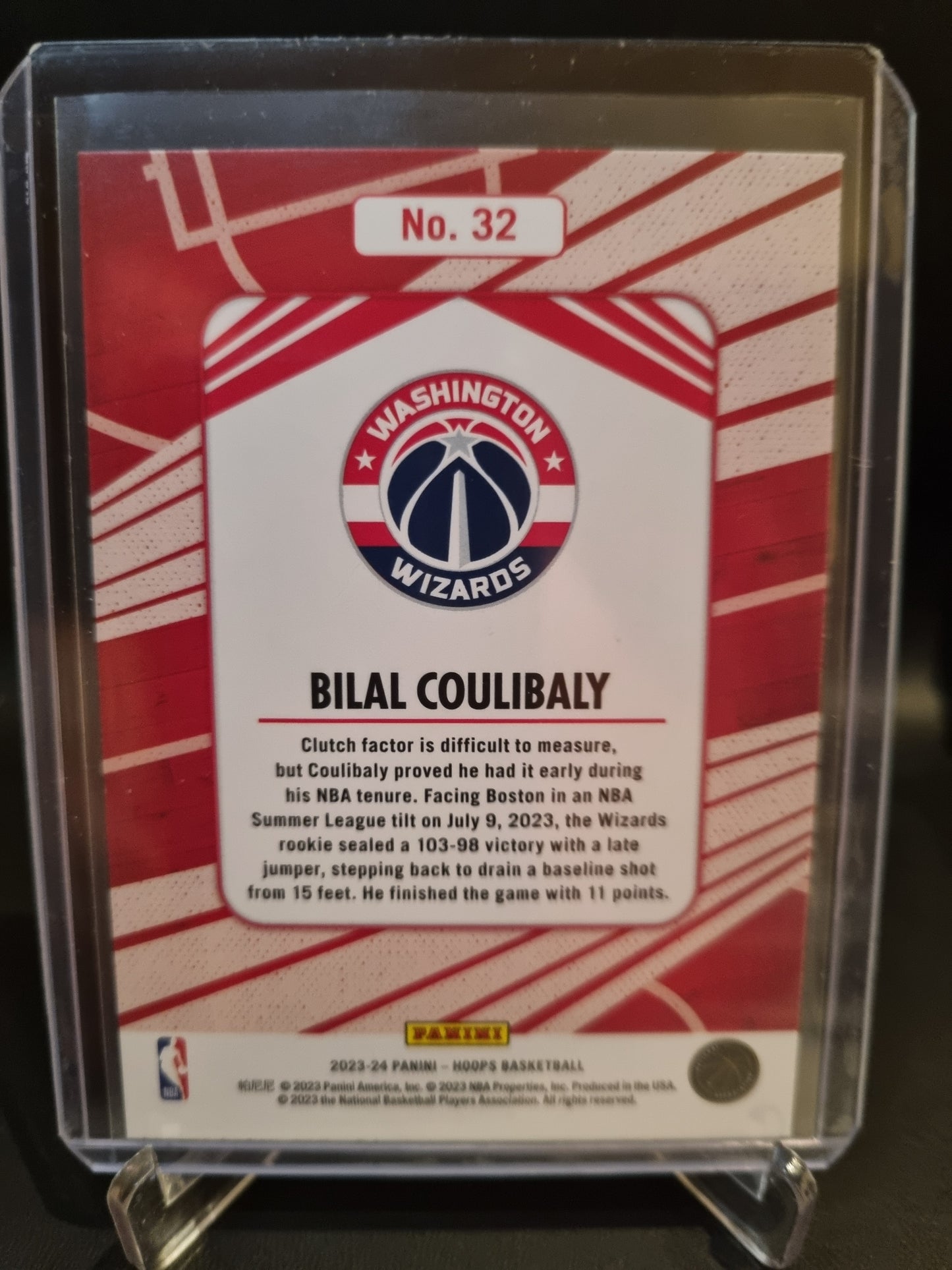 2023-24 Hoops #32 Bilal Coulibaly Rookie Card We Got Next