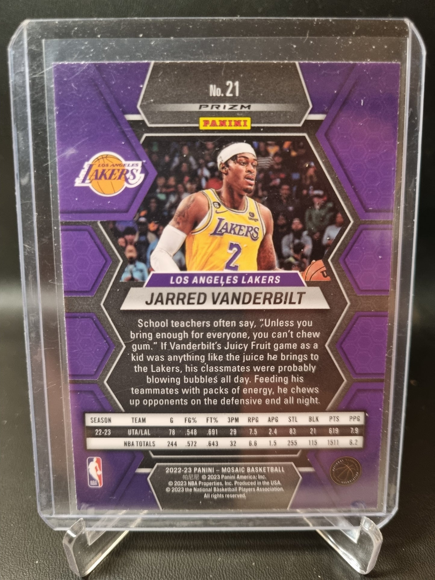 2022-23 Panini Mosaic #123 Jordan Clarkson Silver Prizm