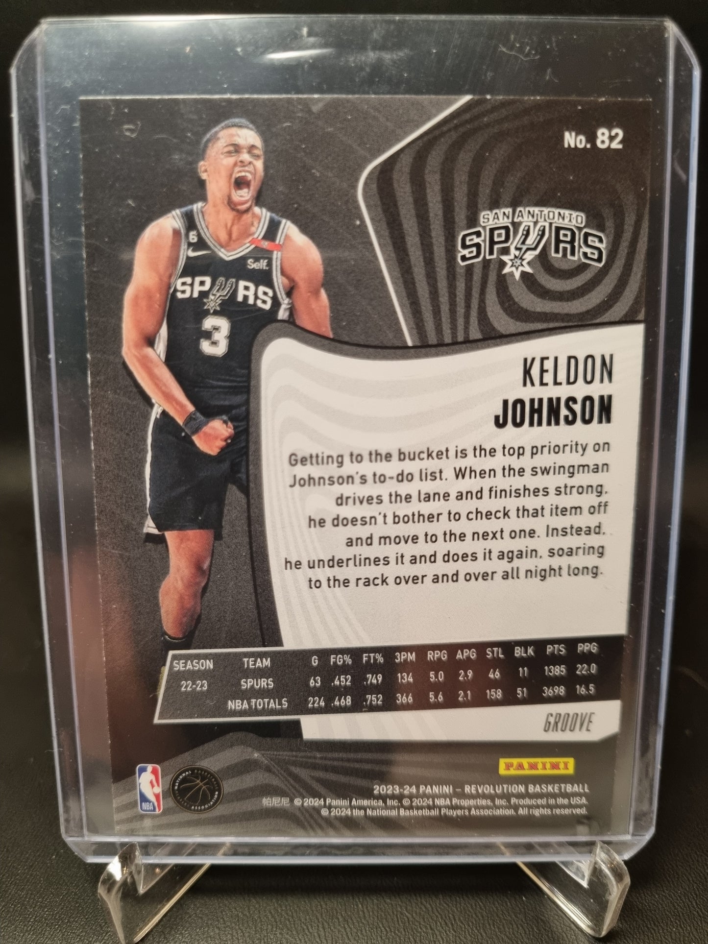 2023-24 Panini Revolution #82 Keldon Johnson Groove