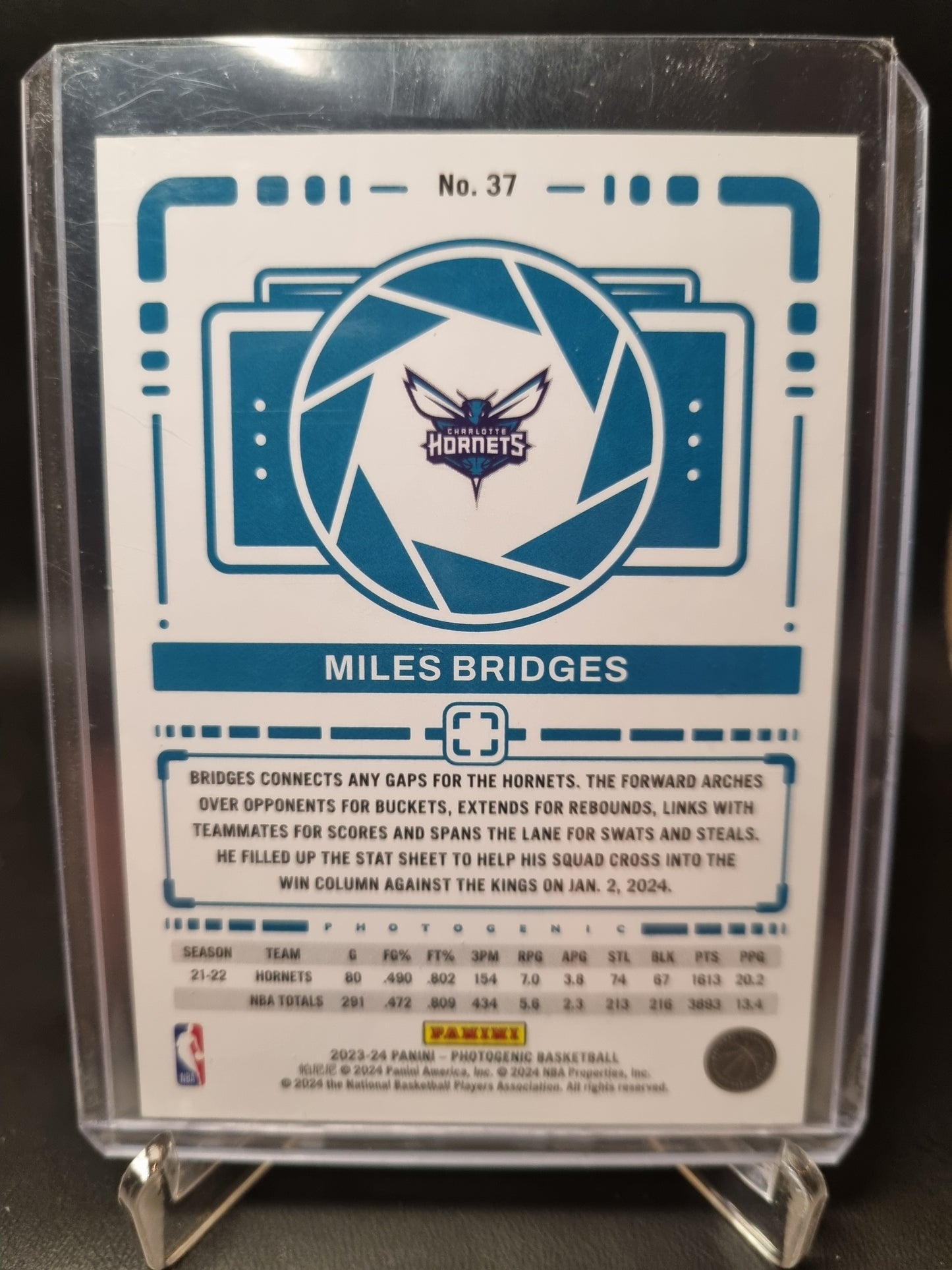 2023-24 Panini Photogenic #37 Miles Bridges