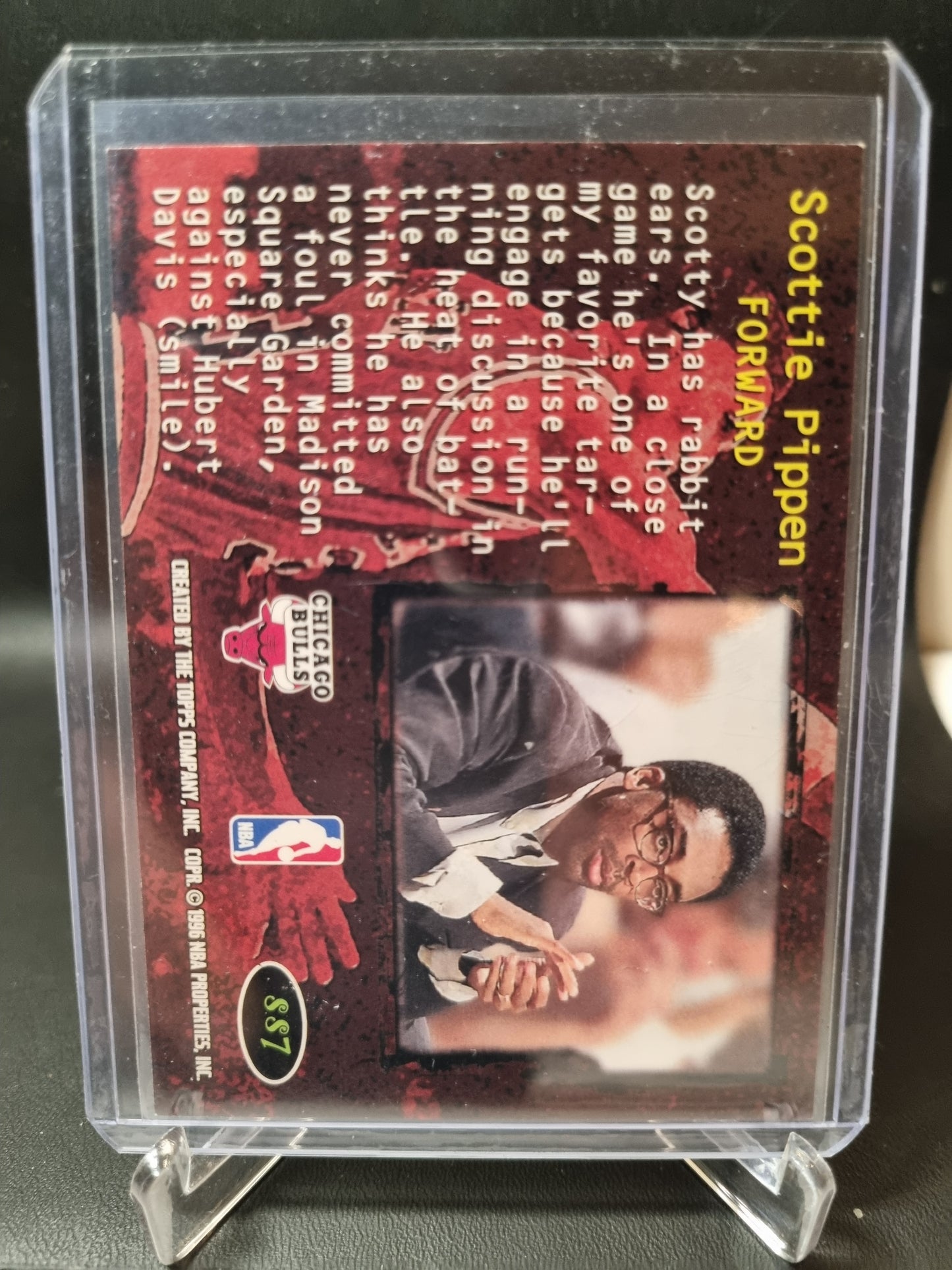 1996 Topps Stadium Club #SS7 Scottie Pippen Spike Says