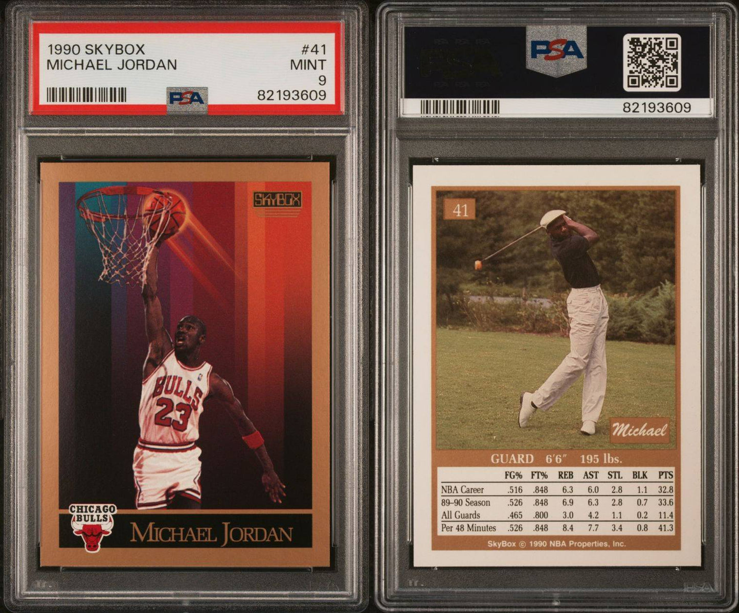 1990 Sky Box #41 Michael Jordan PSA 9 Mint