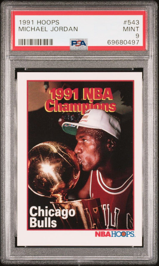 Michael Jordan 1991 Hoops PSA 9 Mint