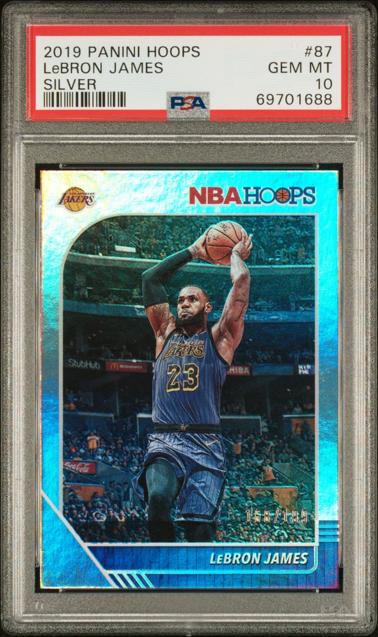 LeBron James Panini Hoops Silver PSA 10 Gem Mint 166/199