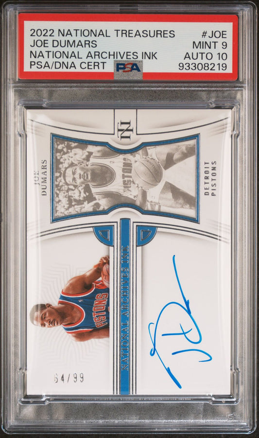 2022-23 Panini Immaculate #NAI-JOE Joe Dumars On Card Autograph 64/99 PSA10 Auto