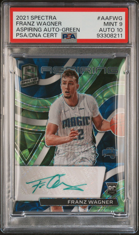 2021-22 Panini Spectra #AA-FWG Franz Wagner Rookie Card Aspiring Autograph 24/99 PSA10 Auto