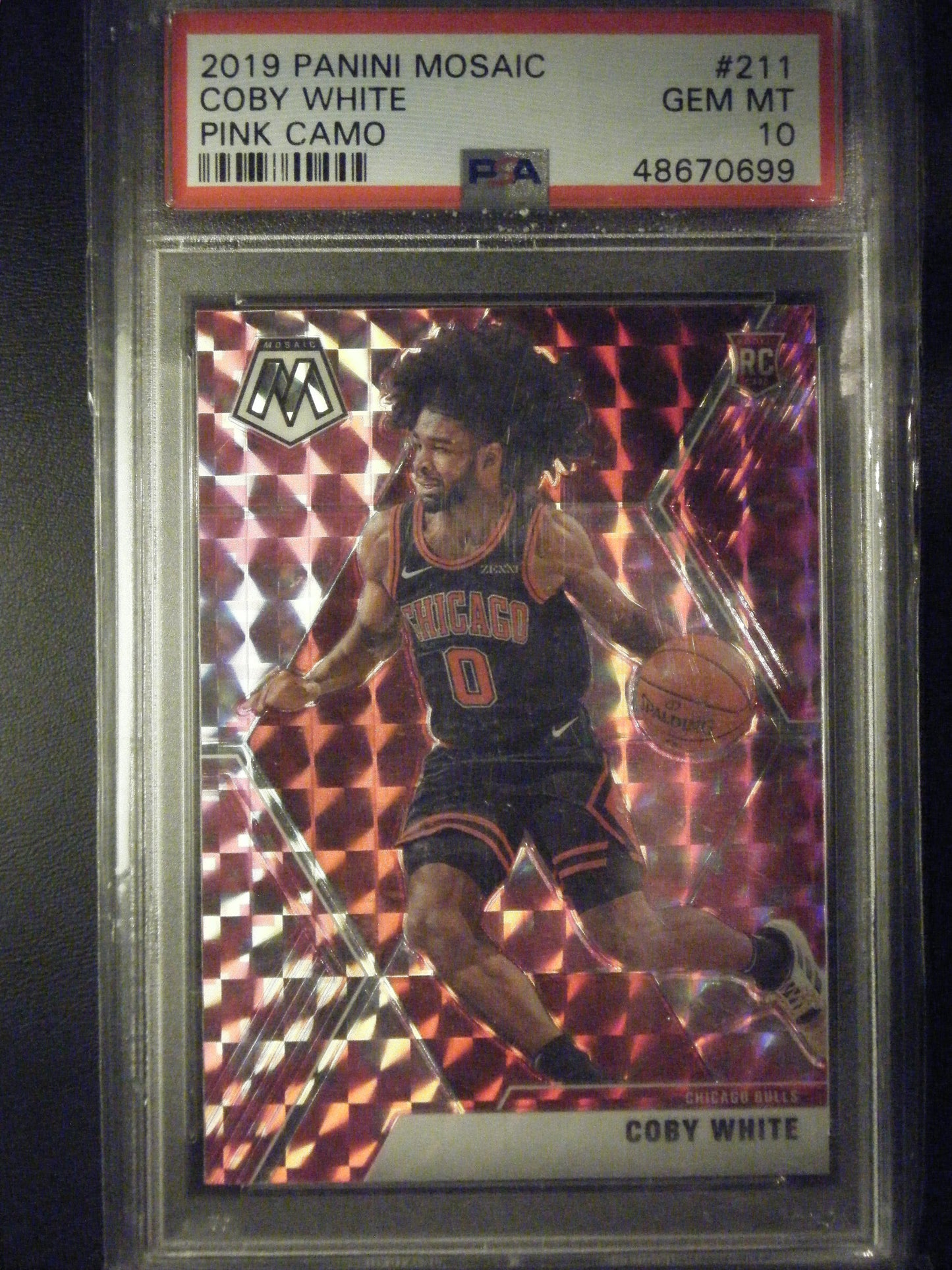 Coby White Panini Mosaic Pink Camo PSA 10 Gem Mint