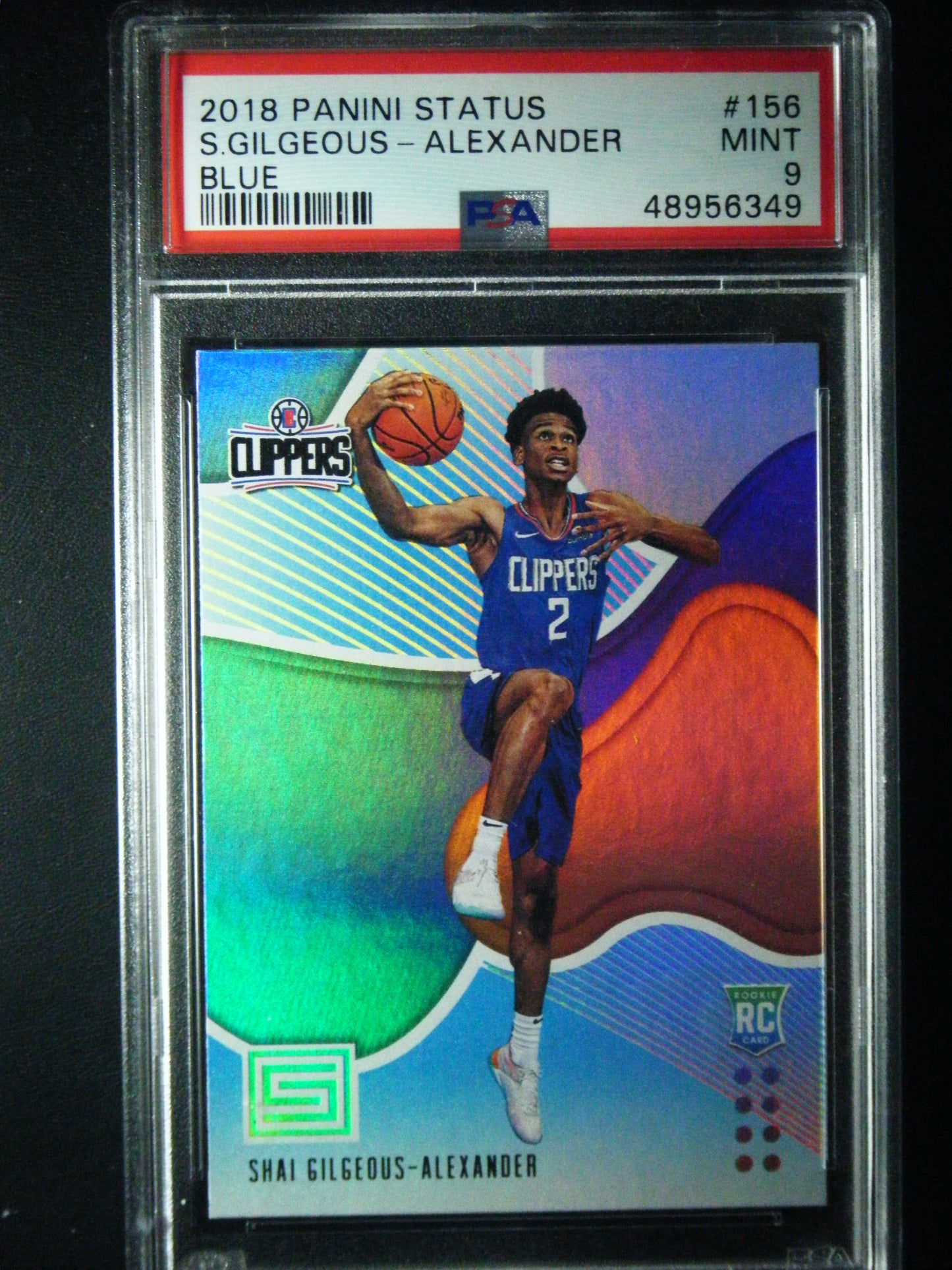 Shai Gilgeous-Alexander Panini Status Blue PSA 9 Mint