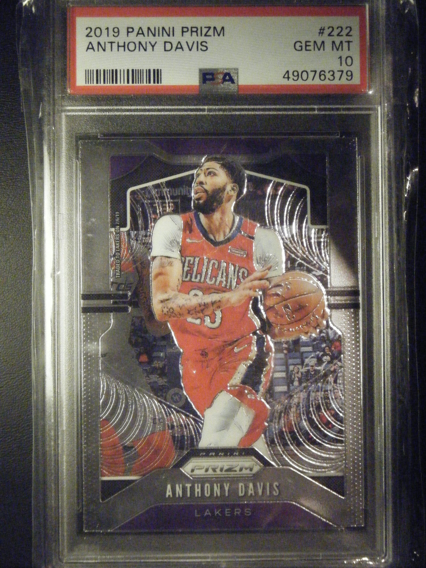 Anthony Davis Panini Prizm PSA 10 Gem Mint