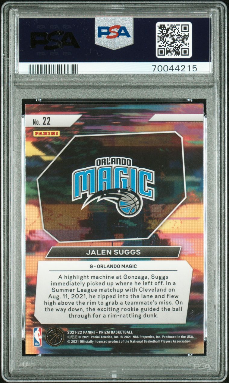 2021 Prizm Jalen Suggs Instant Impact Rookie Card PSA 10 Gem Mint