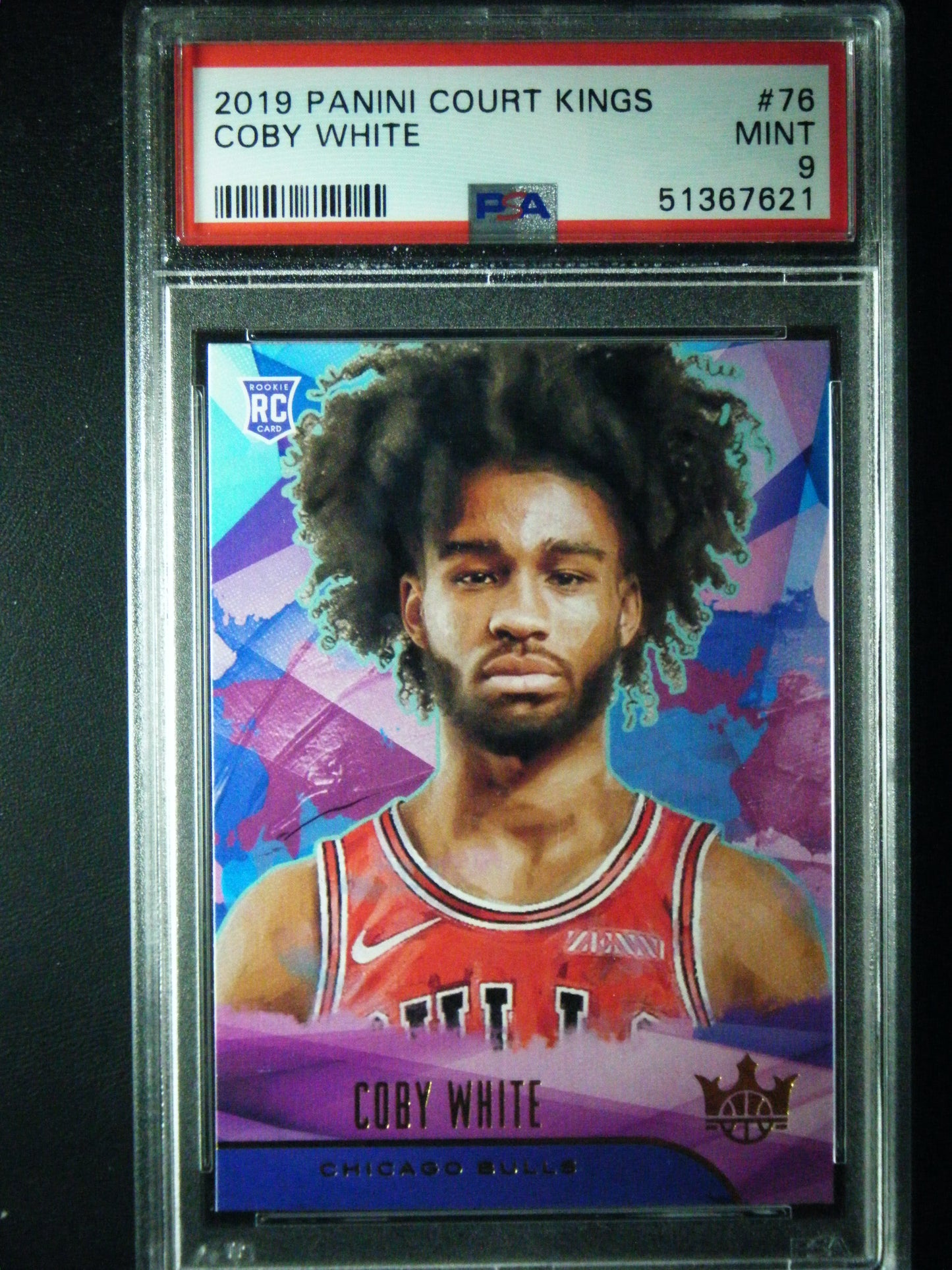 Coby White Panini Court Kings PSA 9 Mint