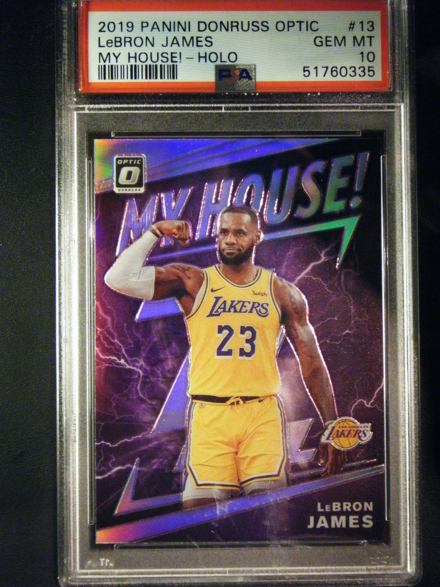 Lebron James Panini Donruss Optic My House Holo PSA 10 Gem Mint