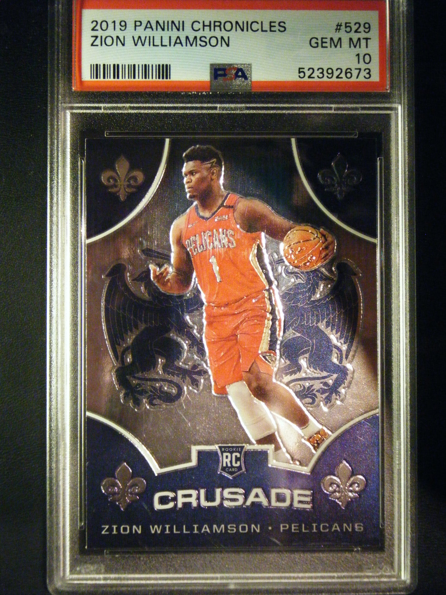 Zion Williamson Rookie Card Panini Chronicles PSA 10 Gem Mint