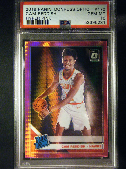 Cam Reddish Panini Donruss Optic Hyper Pink PSA 10 Gem Mint