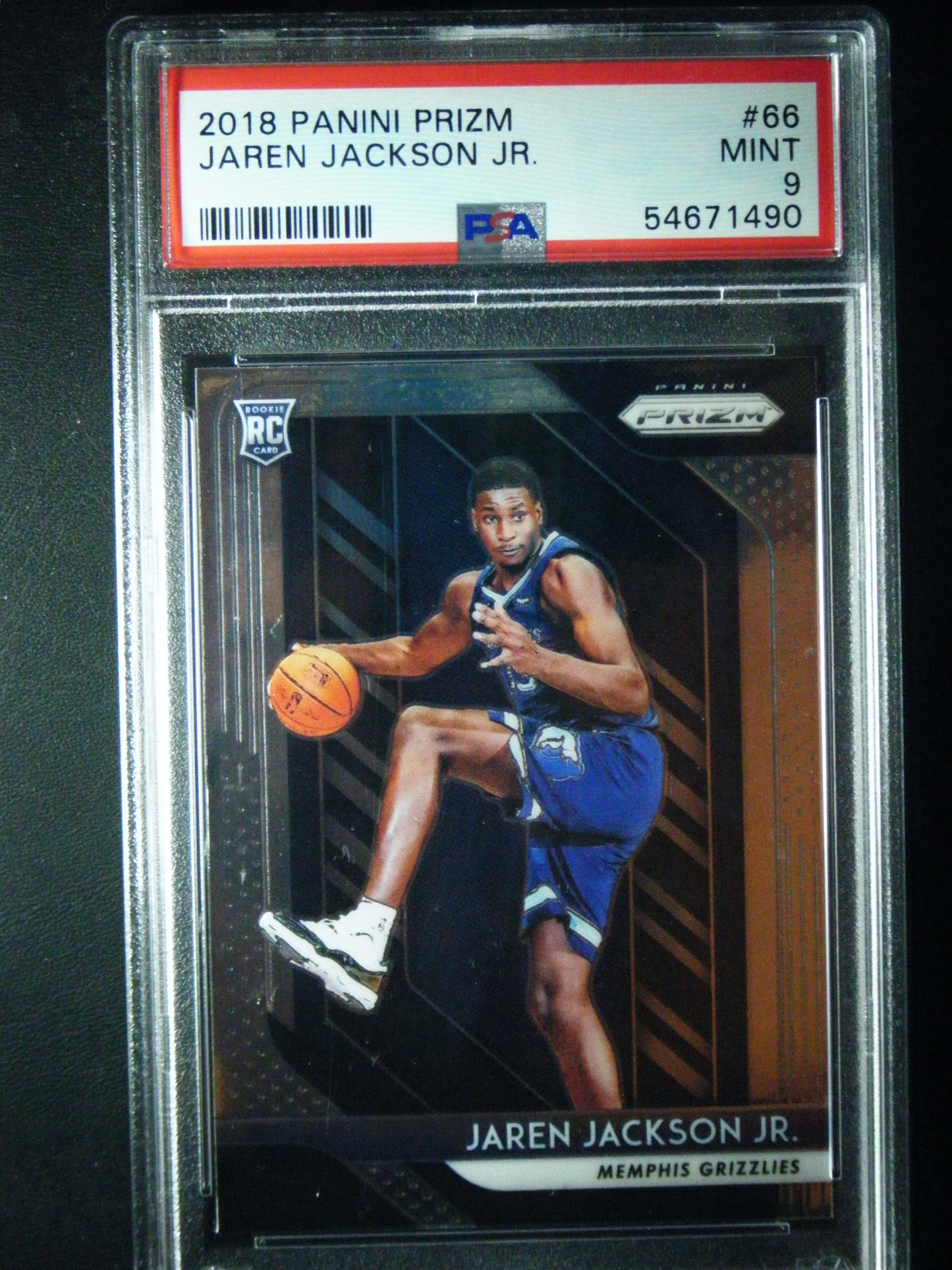 Jaren Jackson Junior Rookie Card Panini Prizm PSA 9 Mint