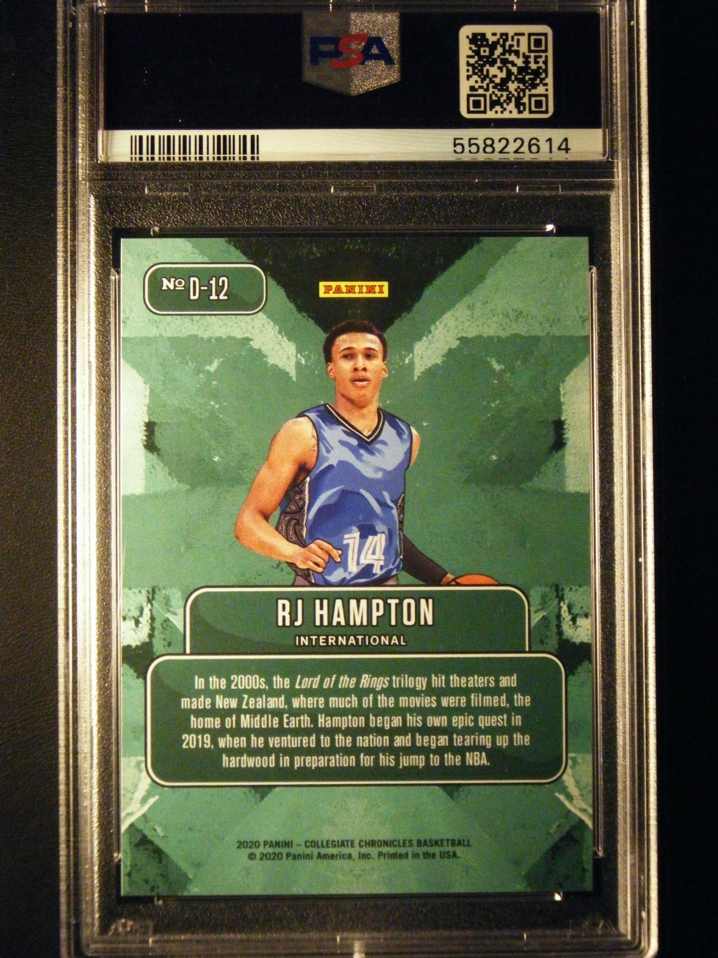 R J Hampton Panini Prizm Down Town PSA 10 Gem Mint