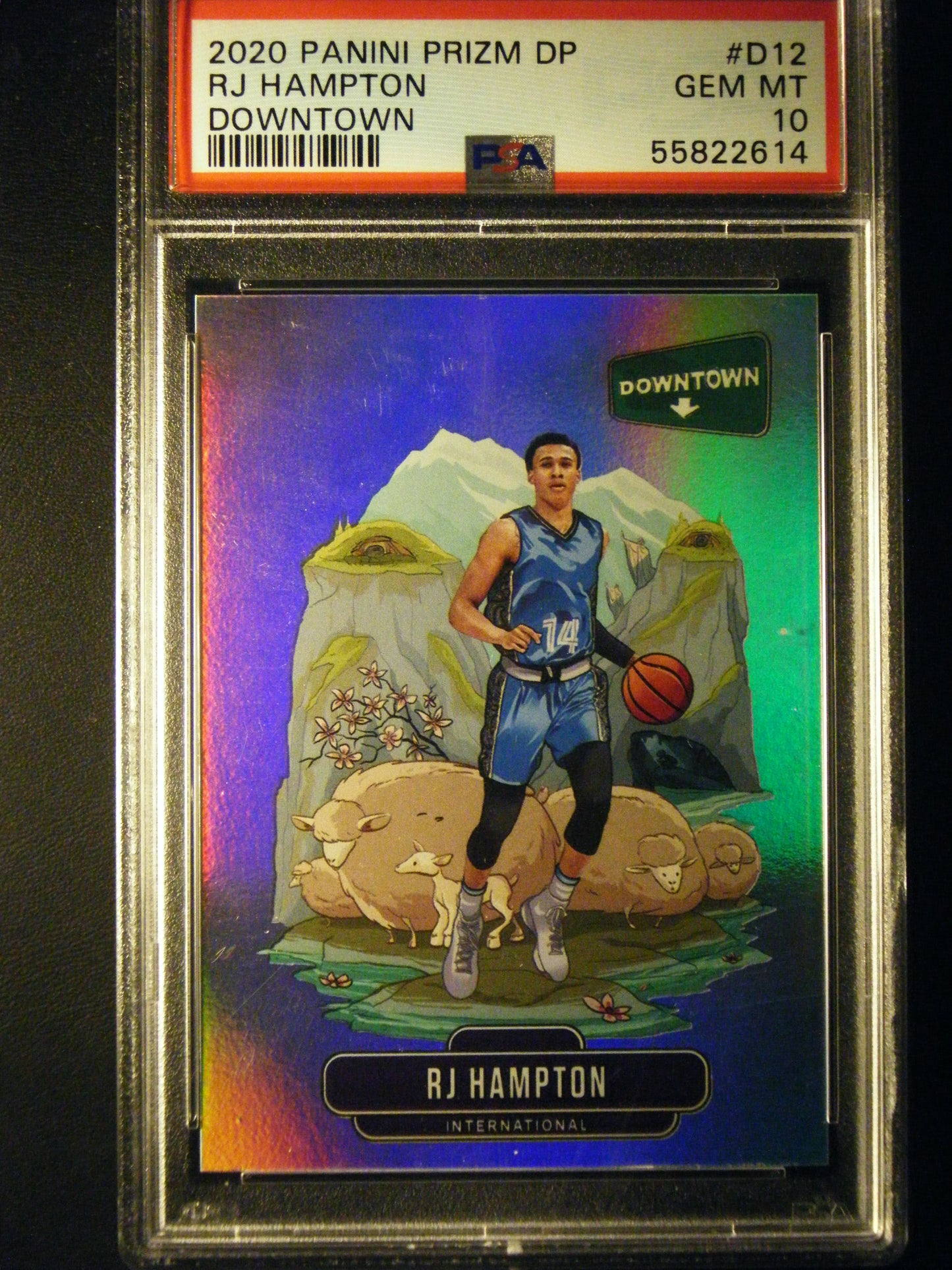 R J Hampton Panini Prizm Down Town PSA 10 Gem Mint