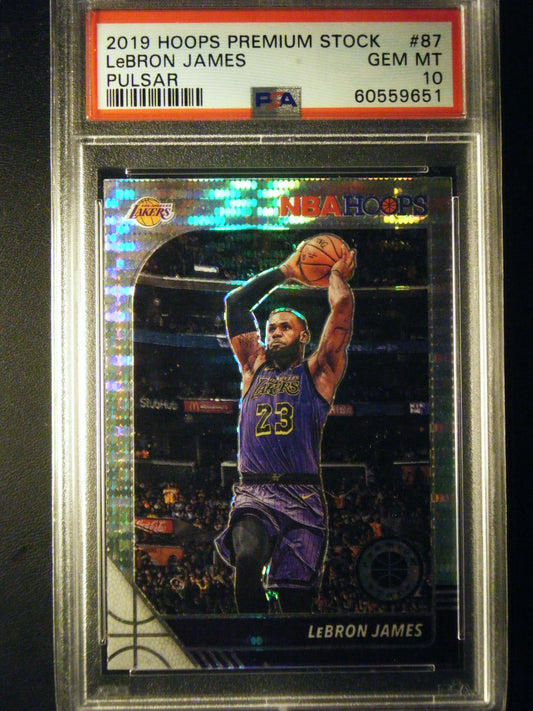 Lebron James Hoops Premium Stock Pulsar PSA 10 Gem Mint