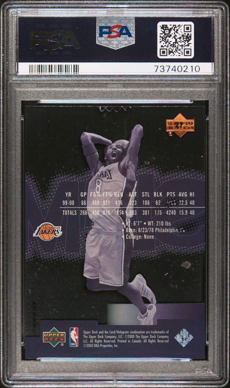 2000 Upper Deck Kobe Bryant Slam PSA 9 Mint