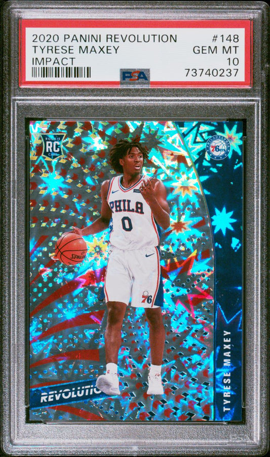 Tyrese Maxey Revolution Rookie Card PSA 10 Gem Mint