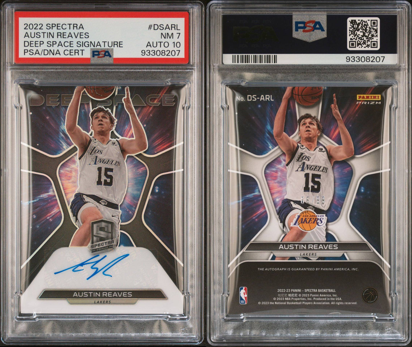 2022-23 Spectra #DS-ARL Austin Reeves Deep Space Autograph Prizm 66/99 PSA10 Auto