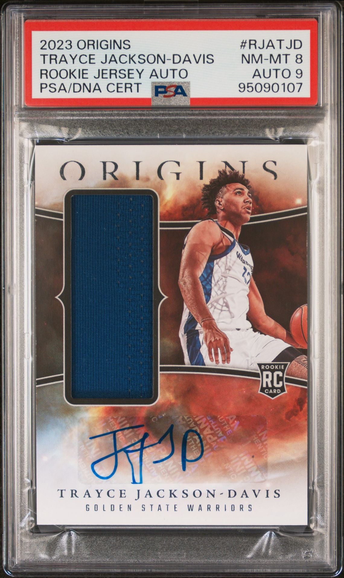 2023-24 Panini Origins #RJA-TJD Trayce Jackson-Davis Rookie Card RPA Patch Autograph