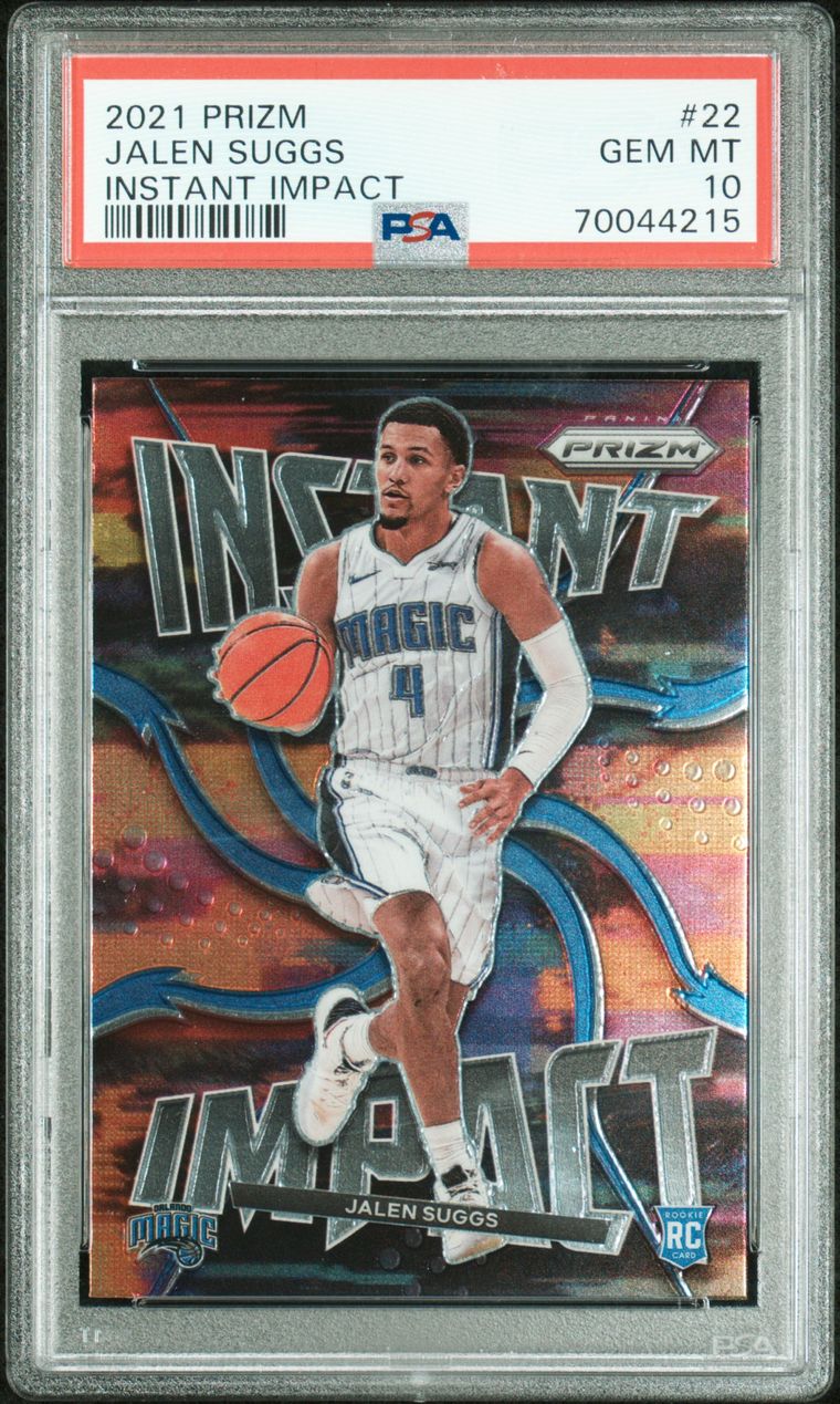 2021 Prizm Jalen Suggs Instant Impact Rookie Card PSA 10 Gem Mint