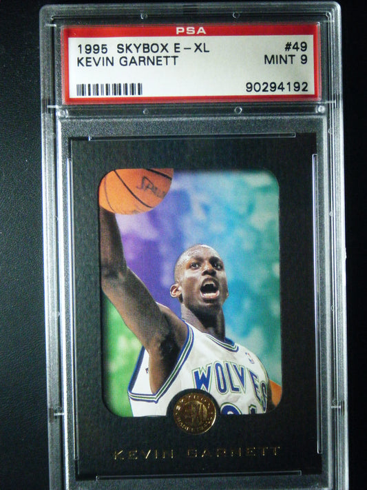 Kevin Garnett Rookie Card 1995 Skybox E-XL PSA 9 Mint