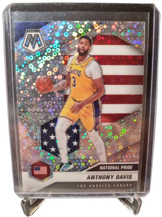 2020-21 Panini Mosaic #250 Anthony Davis National Pride Fast Break Disco